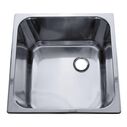 Rectangle Sink Ultra-Mirror Finish, 304 Stainless Steel, 2" Drain, SoundKOTE image number 1