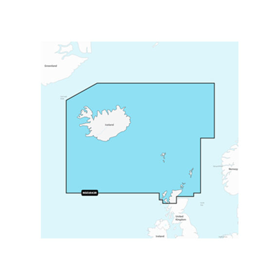 Navionics+ EU043R Iceland to Orkney, Electronic Chart image number 0