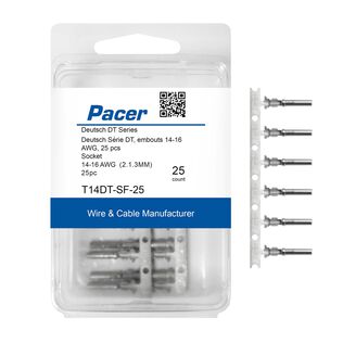 DT Deutsch Socket F/14 AWG Wire, Size 16 Contact, 25 Pack