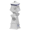 44" Lighthouse Power Pedestal, (2) 50 Amp 125/250V Shore Power Receptacles, (2) 30A 125V Shore Power Receptacles, (1) 20A 125V GFCI Protected Duplex Receptacle image number 0