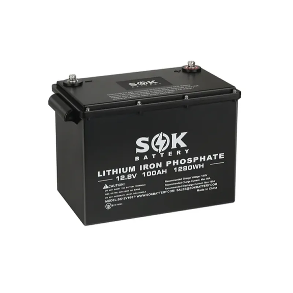 Lithium Iron Phosphate 12V 100Ah Battery, Marine Grade image number 1