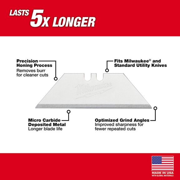 5 Piece General Purpose Utility Blades image number 1