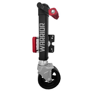 1800 lb. Warrior Marine Trailer Jack, Side Wind, Bolt-On Swivel Plate, with Wheel