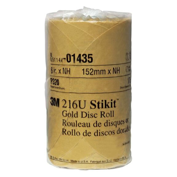 Stikit&trade; Gold Disc Roll, 6", P320A Grit image number 0