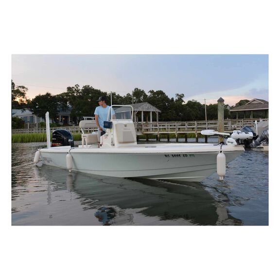 6.5" x 23" Hot Dock Fender, 3-Pack, White image number 4