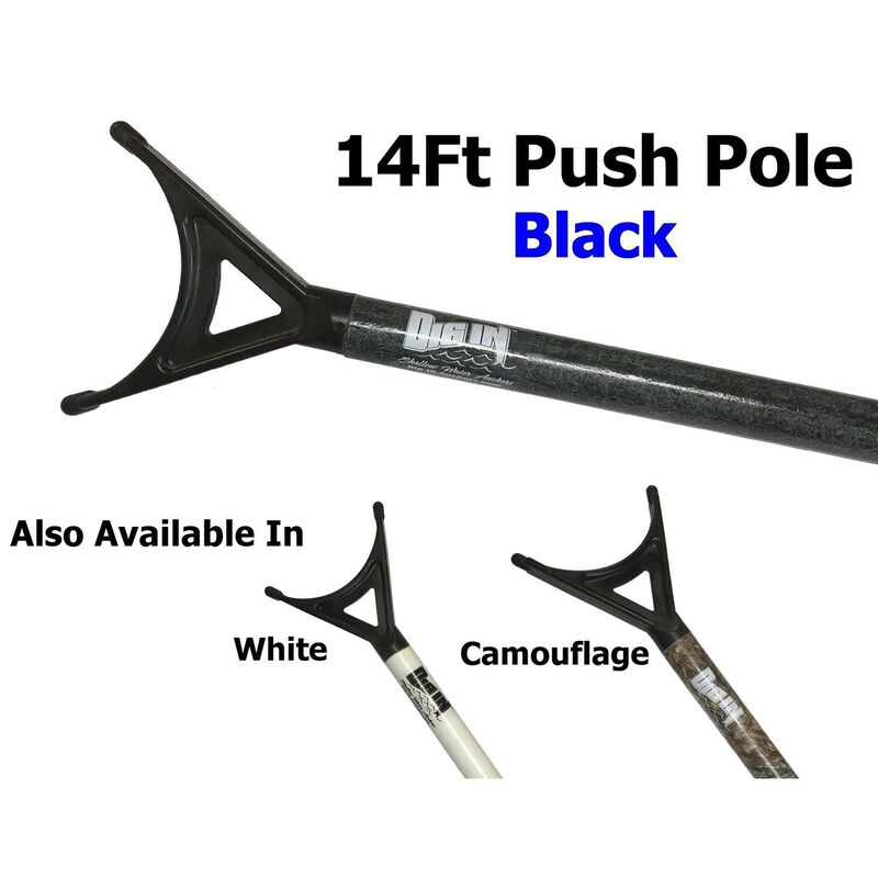 DIG IN ANCHORS 14' Fiberglass Push Pole with Extra Tough Anchoring Tip