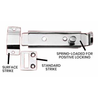 GG Schmitt & Sons Heavy-Duty Slide Bolt Latch