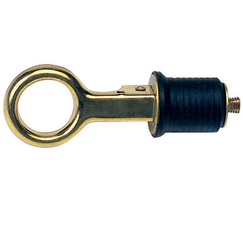 1" Flip Lock Drain Plug Brass image number 0