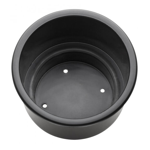 Large Nylon Recessed Cup Holder, Black image number 0