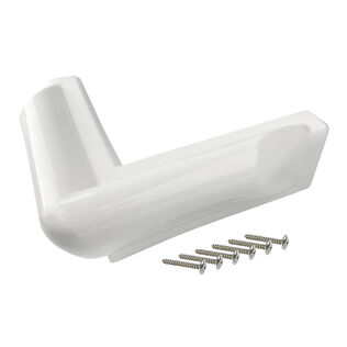 9" Dock Mounted Corner Bumper, White