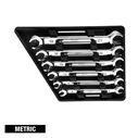 Double End Flare Nut Wrench Set - Metric, 6 Piece image number 0