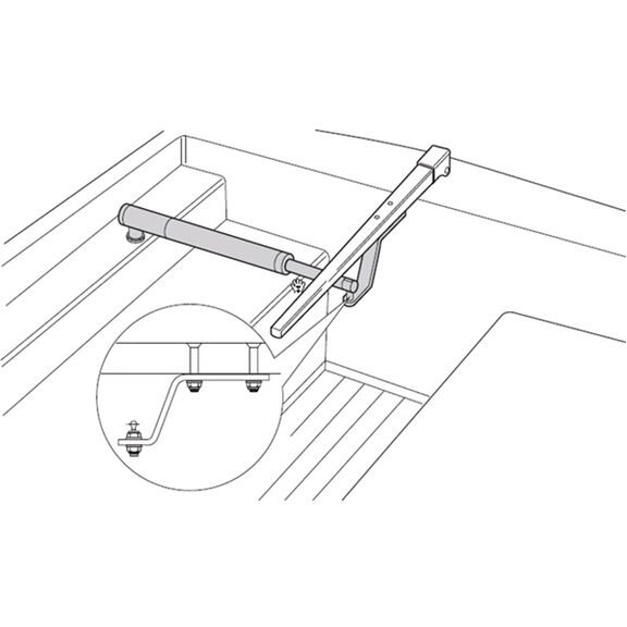 5" ST 2000/4000 Tiller Bracket image number 0