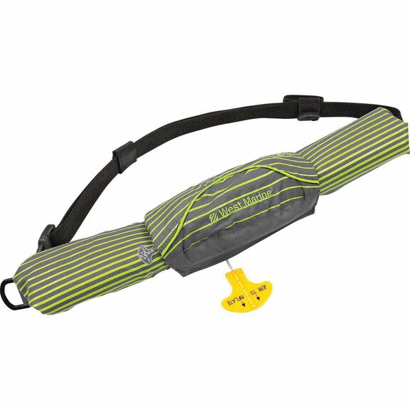 Ultra-Slim Manual Inflatable Life Jacket Belt Pack, Stripes image number 0