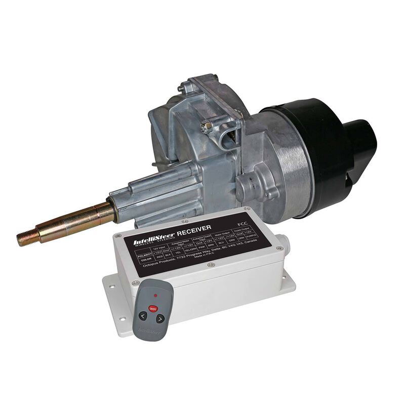 Intellisteer Wireless Steering System with Tilt Shaft Manual Helmand Wireless Controller Drive | by West Marine