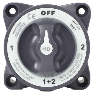 Heavy Duty-Series 500A  Battery Selector Switch Off/1/Both/2