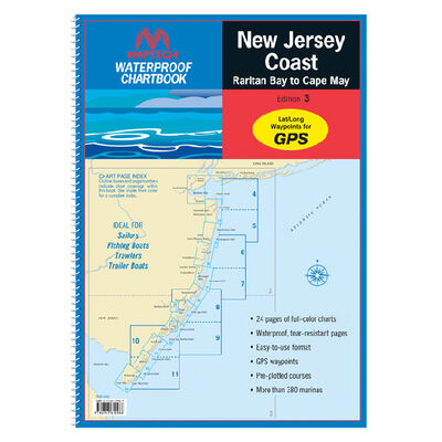New Jersey Coast: Raritan Bay to Cape May 2013 Waterproof Chartbook, 3rd Edition