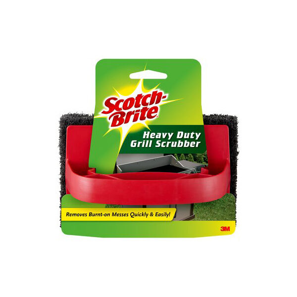 3M Scotch-Brite Heavy Duty Handled Grill Scrub - Thumbnail 2