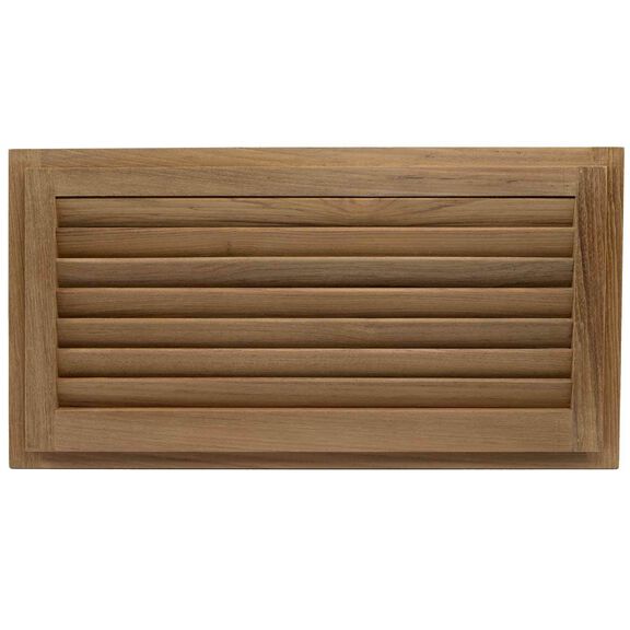 Teak Louvered Insert, 18" x 9 3/8" x 3/4" image number 1
