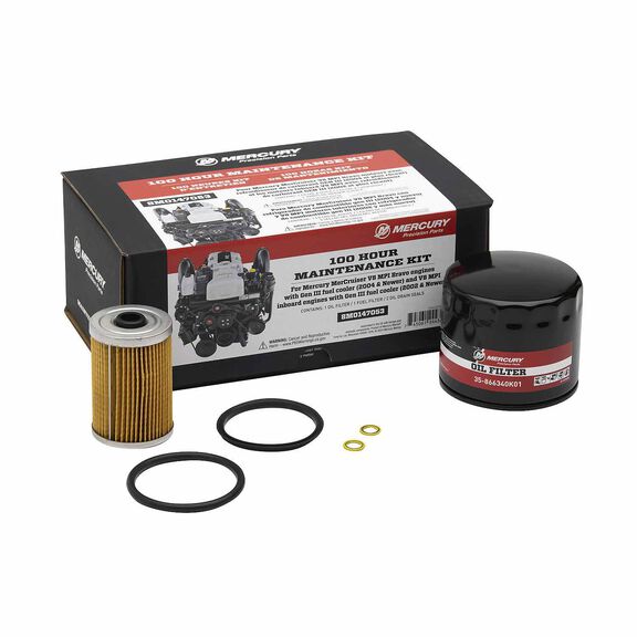 MerCruiser 5.0L, 5.7L, 6.2L, 8.1L and 8.2L V8 MPI Sterndrive and Inboard Engine 100 Hour Maintenance Kit image number 0