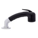 Deck-Mount Sprayer Small Black Sprayer No Hook w/Elbow, 6' Stainless Steel Hose, Low Profile Holder image number 2
