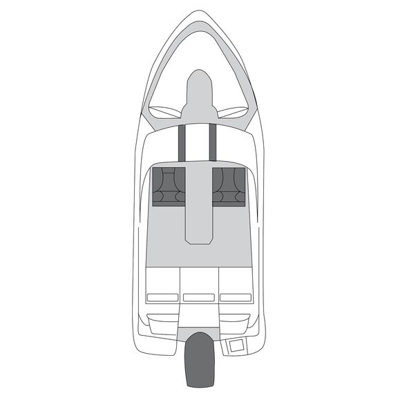 Flex-Fit&trade; PRO Boat Cover V-Hull, Runabout, 14' - 16' image number 2