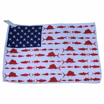 Microfiber Fishing Towel, Fish Flag