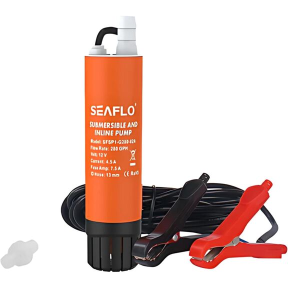 SEAFLO 280 GPH 12V Submersible Inline Pump for Marine and RV image number 0