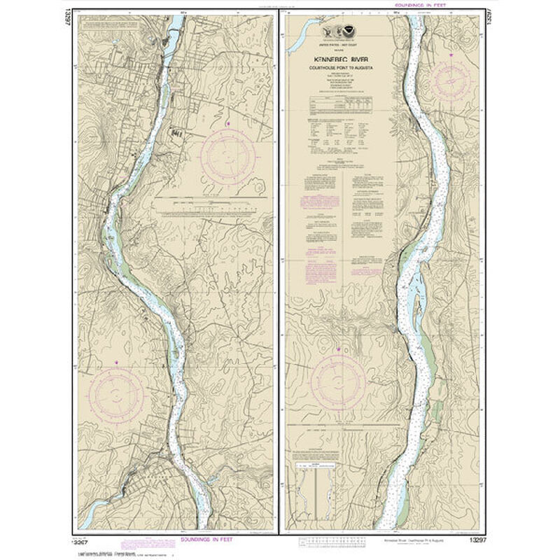 MAPTECH 13297 Kennebec River Courthouse Point to Augusta West Marine