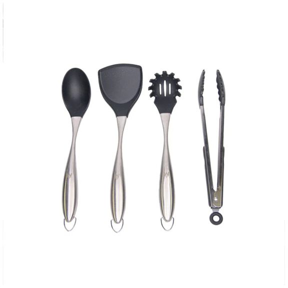 Magma 5-Piece Silicone Cooking Utensil Set with Stainless Steel Handles image number 0