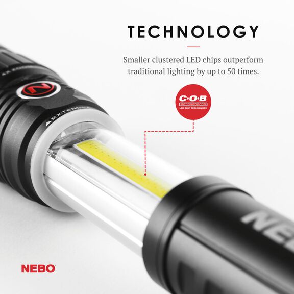 NEBO Slyde King 400 Lumens Tactical LED Flashlight with Magnetic Base image number 6
