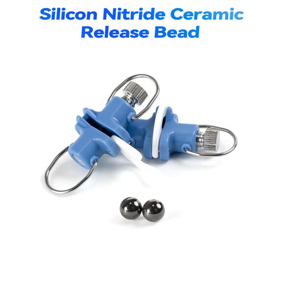 BLUEWING Zirconia Outrigger and Flat Line Release Clip Blue 2pcs image number 2
