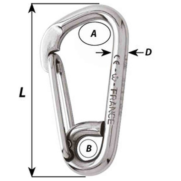 WICHARD Quick Release 120mm Stainless Steel Mooring Hook West Marine