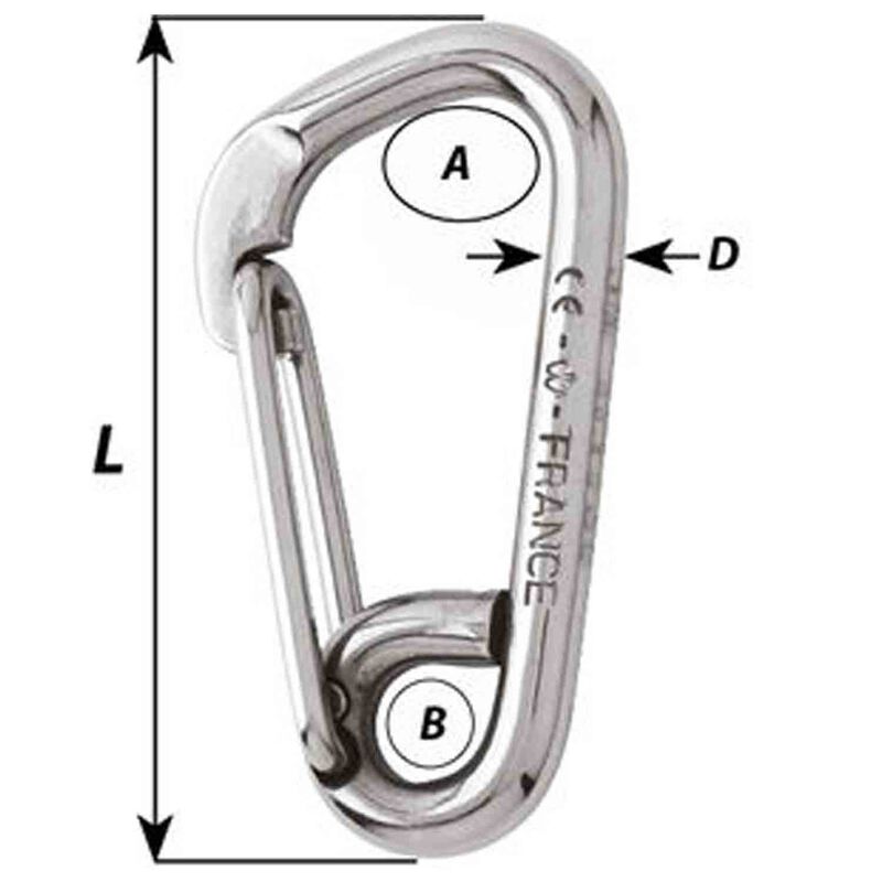 Quick Release 120mm Stainless Steel Mooring Hook image number 1