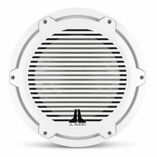 M7-12IB-C-GwGw-4 12" Marine Subwoofer Driver, Gloss White Trim Ring, Gloss White Classic Grille