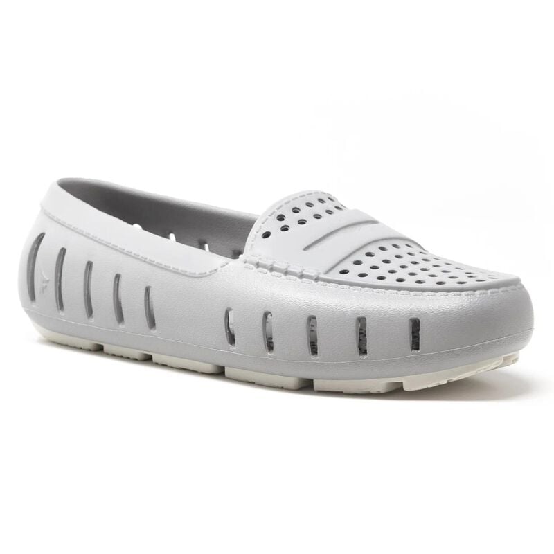 Floafers Women's Posh Driver Classic Shoes, in Harbor Mist Grey/Coconut, Size 11 | by West Marine