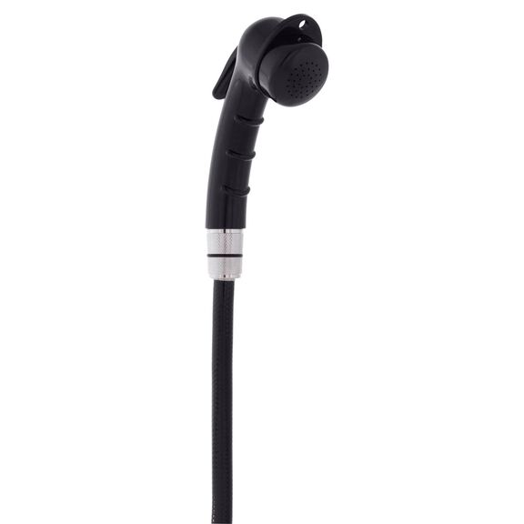 Recessed Shower Black Cup & Lid, Small Black Sprayer, 6' Black Rubber Hose image number 8