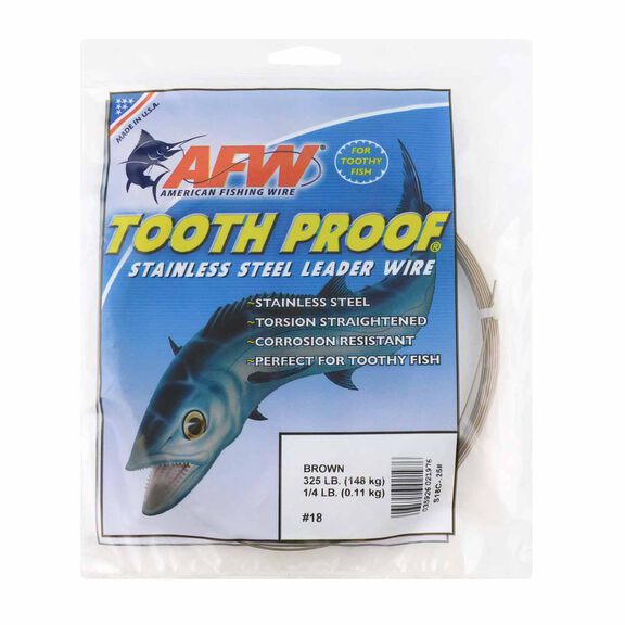 Tooth Proof Stainless Steel Single Strand Leader Wire image number 0