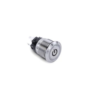 Push Button Power Switch, White Halo
