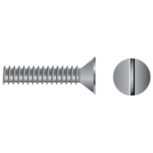 Stainless Steel Slotted Flat-Head Machine Screws