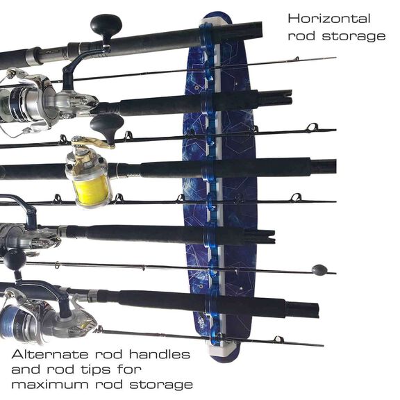 Reel Salty All Weather 3-In-1 Adjustable 10 Rod Storage Rack image number 1