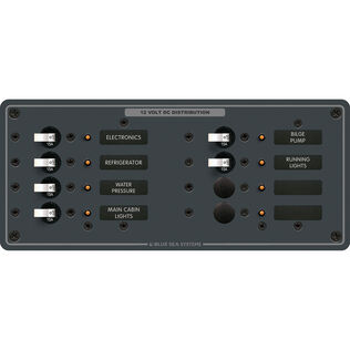 8-Position DC Breaker Panel Horizontal