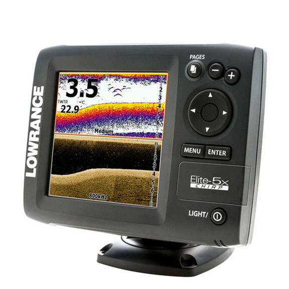 Elite-5X CHIRP Fishfinder, No transducer image number 2