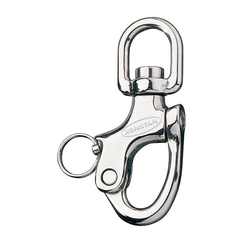 3 5/8" L Stainless Steel Standard S-Bail Snap Shackle image number 0