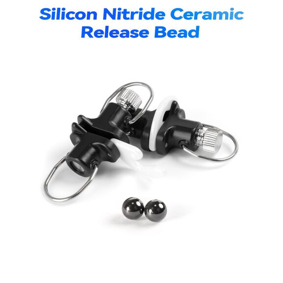 BLUEWING Zirconia Outrigger and Flat Line Release Clip Black 2pcs image number 3