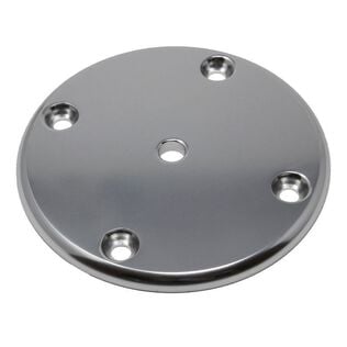 4" Round Pads, 4-Hole, Mill Finish