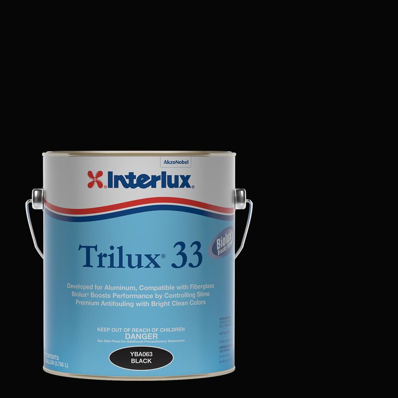 Trilux 33 Antifouling Paint, Black, 3 Gallon image number 0