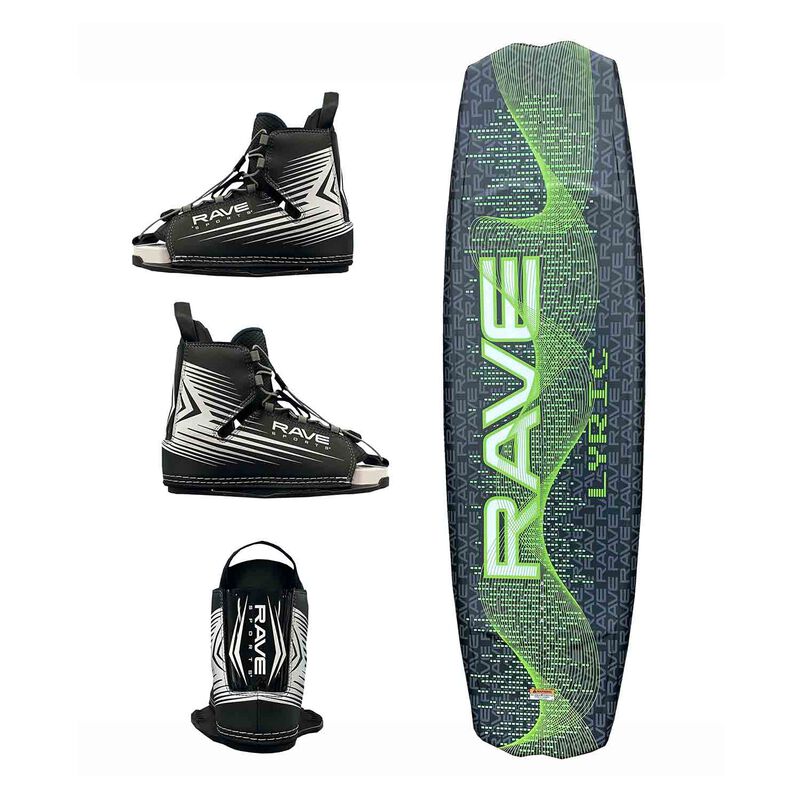 Rave Sports Lyric Green Wakeboard with Bindings Package | by West Marine