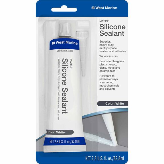 Marine Silicone Sealant, White, 2.8 oz. Tube image number 0