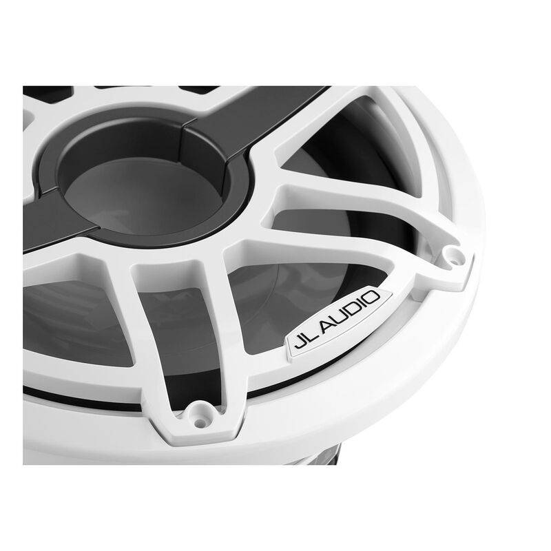 M7-12IB-S-GwGw-4 12" Marine Subwoofer Driver, Gloss White Trim Ring, Gloss White Sport Grille image number 4