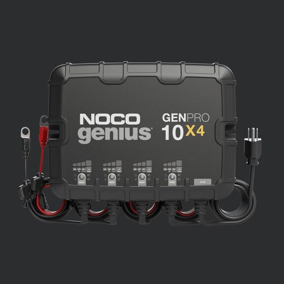 Noco Genius GENPRO10X4 Onboard Waterproof Marine Battery Charger with Precision Smart Charging, Battery Repair Mode and Advanced Temperature Compensation, 40 Amp, 12V, 4-Bank image number 1